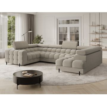 Coltar extensibil dreapta 3 locuri ELTAP, RT-18AU, Fectory, 346x205x93 cm, lemn/poliester, bej