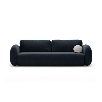 Canapea extensibila 3 locuri, Tonale, Cosmopolitan Design, 262x105x88 cm, tesatura chenille, albastru navy