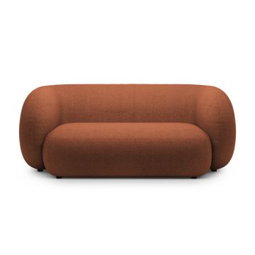 Canapea modulara 2 locuri, Kate, Micadoni, 183x99x76 cm, tesatura boucle, teracota