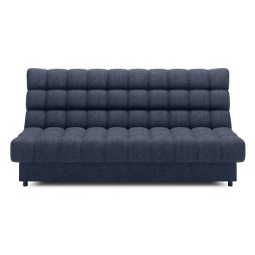 Canapea albastră extensibilă/cu spațiu de depozitare cu tapițerie din chenille 197 cm Clareta – ELTAP
