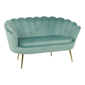 Canapea cu 2 locuri Daimon Verde deschis 134x70x77 cm