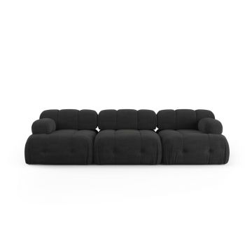 Canapea neagră 288 cm Ferento – Cosmopolitan Design