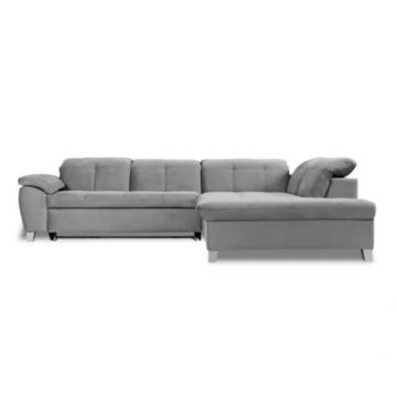 Coltar Extensibil Cu Otoman Mare 5 Locuri, Tetiere Reglabile, 300 Cm