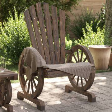 vidaXL Scaun de grădină Adirondack, lemn masiv de brad