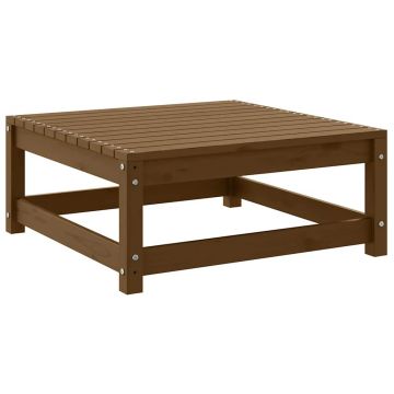 vidaXL Taburet de grădină, maro miere, 70x70x30 cm, lemn masiv de pin