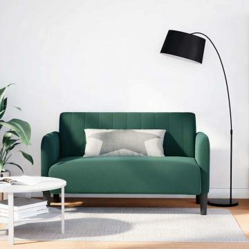 vidaXL Canapea lovesea verde închis 109 cm catifea