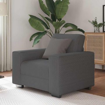 vidaXL Canapea Scaun Gri închis 60 cm țesătură velur