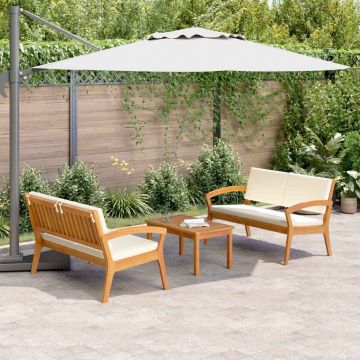 vidaXL Set bistro 3 pcs Maro 75 x 45 x 38cm Lemn masiv de acacia