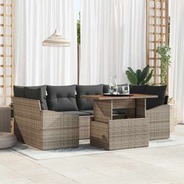 vidaXL Set de masă pentru grădină Manual Gri și Brown 100 x 55 x 73 cm