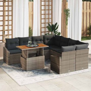 vidaXL Set de masă pentru grădină Manual Gri și Brown 100 x 55 x 73 cm