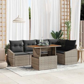 vidaXL Set de masă pentru grădină Manual Gri și Brown 100 x 55 x 73 cm