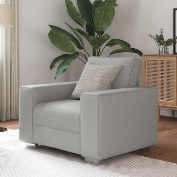 vidaXL Canapea cu pernă Gri de nor 100 x 77 x 82 cm țesătură