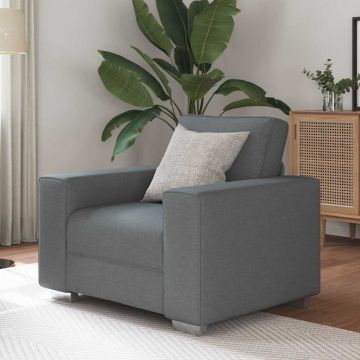 vidaXL Canapea cu pernă Gri închis 100 x 77 x 82 cm țesătură