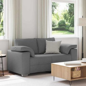 vidaXL Canapea cu pernă Gri închis 160 x 77 x 82 cm țesătură