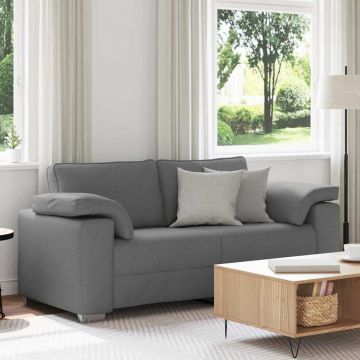 vidaXL Canapea cu pernă Gri închis 180 x 77 x 82 cm țesătură