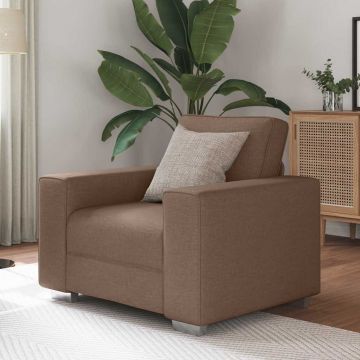 vidaXL Canapea cu pernă Maro 100 x 77 x 82 cm țesătură