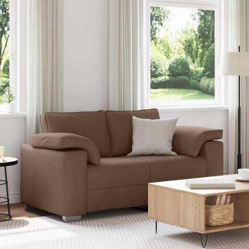 vidaXL Canapea cu pernă Maro 160 x 77 x 82 cm țesătură