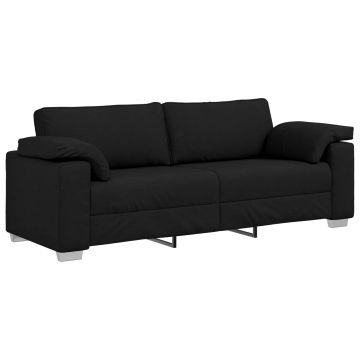 vidaXL Canapea Negru 219 x 77 x 82 cm țesătură