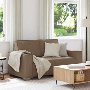 vidaXL Fotoliu canapea Cappuccino 160 x 78 x 84 cm Piele artificiala