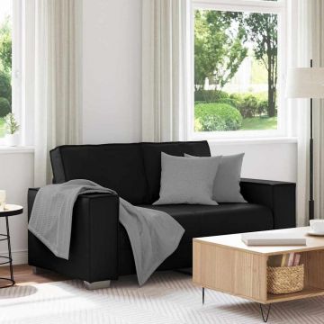 vidaXL Fotoliu canapea Negru 160 x 78 x 84 cm Piele artificiala