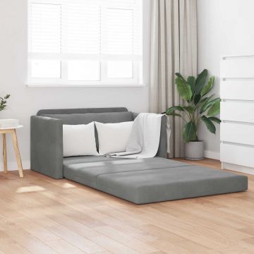 vidaXL Pat canapea Gri închis 124 x 71 x 78 cm Catifea