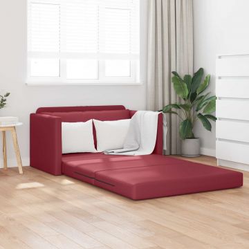 vidaXL Pat canapea Roșu Vin 124 x 71 x 78 cm Piele artificiala