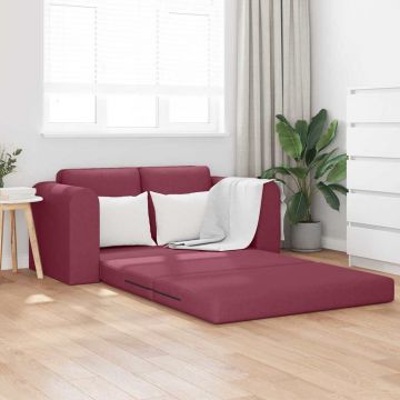 vidaXL Pat canapea bordo 148 x 71 x 83 cm țesătură