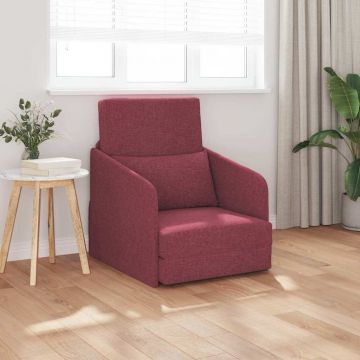 vidaXL Pat canapea bordo 65 x 80 x 83 cm țesătură