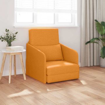 vidaXL Pat canapea Galben Întunecat 65 x 80 x 83 cm țesătură