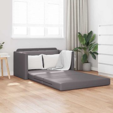 vidaXL Pat canapea Gri 124 x 71 x 78 cm Piele artificiala