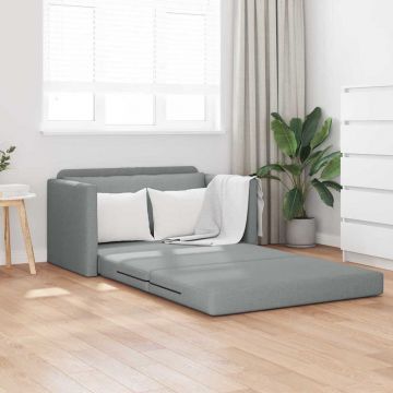 vidaXL Pat canapea Gri deschis 124 x 71 x 78 cm țesătură