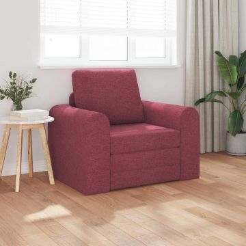 vidaXL Pat canapea Roșu Vin 98 x 71 x 83 cm țesătură