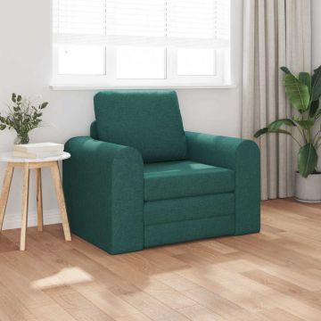 vidaXL Pat canapea Verde închis 98 x 71 x 83 cm țesătură