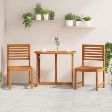 vidaXL Scaun pentru Grădină 2 pcs Maro 50 x 50 x 91cm