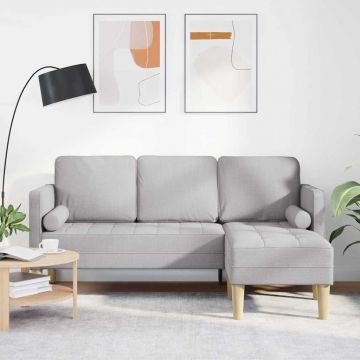 vidaXL Set de canapea Gri de nor 173 x 131 x 67 cm țesătură
