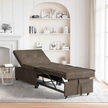 vidaXL Canapea extensibilă Gri închis 67 x 194 x 38 cm