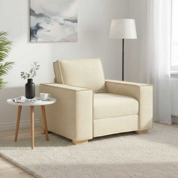 vidaXL Canapea fotoliu crem 100x78x84 cm material textil
