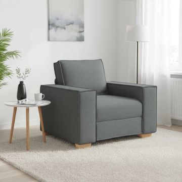 vidaXL Canapea fotoliu gri închis, 100x78x84 cm, material textil