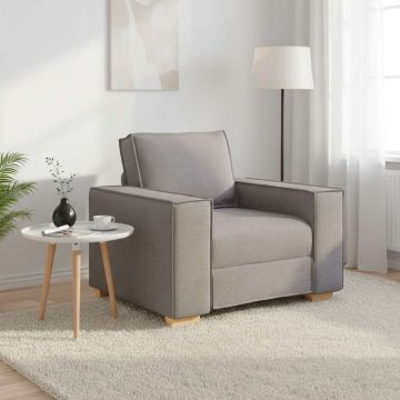 vidaXL Canapea fotoliu gri taupe 100x78x84 cm, material textil