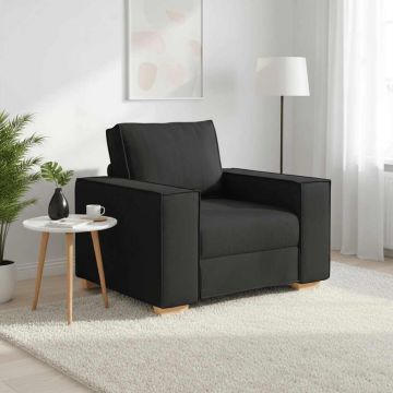 vidaXL Canapea fotoliu negru 100x78x84 cm material textil
