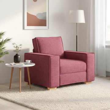 vidaXL Fotoliu canapea roșu vin, 100x78x84 cm, material textil