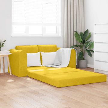 vidaXL Pat canapea Galben 148 x 71 x 83 cm Catifea