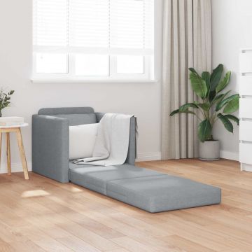 vidaXL Pat canapea 60cm Gri deschis țesătură