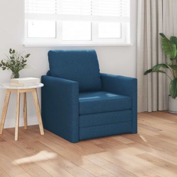 vidaXL Pat canapea albastru 74 x 77 x 81 cm țesătură
