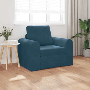 vidaXL Pat canapea albastru 98 x 71 x 83 cm Catifea