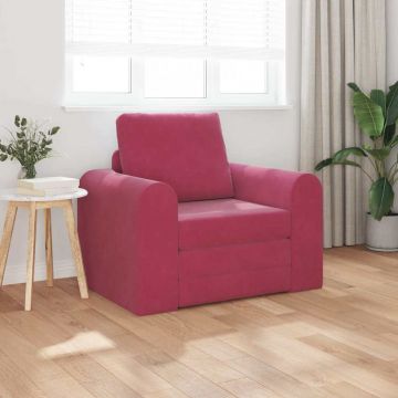 vidaXL Pat canapea bordo 98 x 71 x 83 cm Catifea