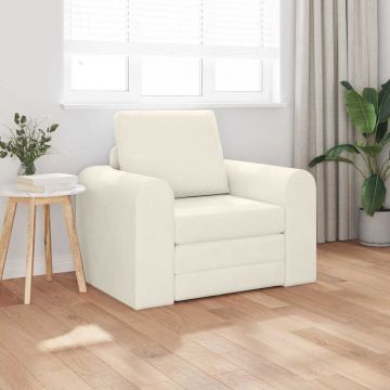 vidaXL Pat canapea Crem 98 x 71 x 83 cm Catifea
