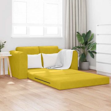 vidaXL Pat canapea Galben 148 x 71 x 83 cm Catifea