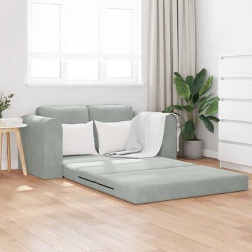 vidaXL Pat canapea Gri deschis 148 x 71 x 83 cm Catifea