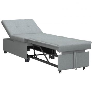 vidaXL Pat canapea Gri deschis 194 x 50 x 82 cm placaj